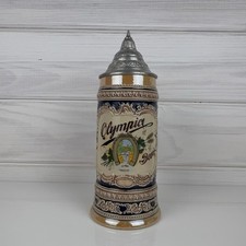 Vintage Gerz West Germany Lidded Beer Stein – Blue & Cream picture