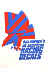 Vintage 1970 Dan Gurney’s All American Racing Decals Book 33 Stickers picture