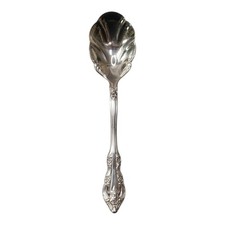 Vintage Community Silver Artistry Scalloped Serving Spoon 5.75 Inch picture