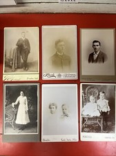 antique cabinet card lot of 6/ Arnold, Pontus, Strode, Ect picture