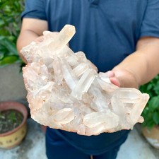 1.1LB  Natural white Crystal Himalayan quartz cluster /mineralsls picture