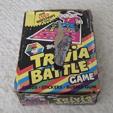 1984 Topps Trivia Battle Game Box -  36 Unopened Wax Packs picture