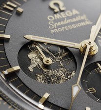 Omega Speedmaster Professional Luxury Watch Close-Up Detail Photo Reprint picture