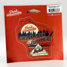 Drink Wisconsinbly Sticker - Made in Wisconsin Leinenkugel’s Brewery NEW picture