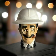 1977 Ezra Brooks Groucho Marx Ceramic Liquor Bottle Decanter *Has Hat* 9.5”x4.5” picture