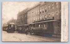 K11/ Marion Ohio RPPC Postcard c1910 Trolley Streetcar Main Street 7 picture