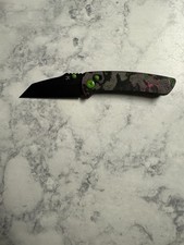 Kansept Main Street Clutch Bar Lock Knife 80s Camo Carbon Fiber S35VN picture