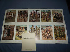 VINTAGE 1960S DEPT OF ARMY 10 COLOR PRINTS THE AMERICAN SOLDIER SET 3 picture