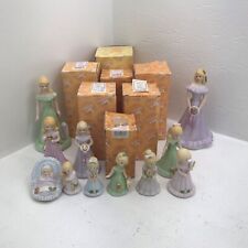 1981 Enesco Birthday Girls Set of 18 Blonde Figurines Ages 0-16 READ picture