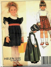 Vtg 1980s McCall's #9157 Helen Lee Top Jumper Long Dress Ruffles SEW PATTERN  s6 picture