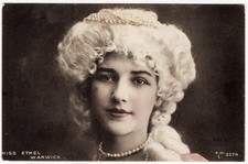 ETHEL WARWICK : BRITISH STAGE & FILM ACTRESS : MODELED FOR FAMOUS ARTISTS : 1906 picture