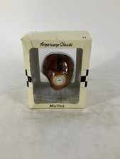 Americana Classic Mini Clock Football Helmet Japan Movement NOS NIB picture