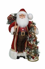 Karen Didion Originals The Lighted Woodland Pine Santa CC16-204 picture