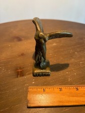 Vtg. NFBPWC CAST IRON FIGURINE - Nike Goddess Victory paperweight picture