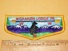 VINTAGE BSA BOY SCOUTS OF AMERICA PATCH KISKAKON LODGE 75  picture