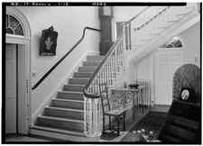 Clinton Maryland 1936 Poplar Hill Entrance Hall Stair Detail Interior picture