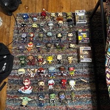 47 funko pops. No box except the three in the photo. Will sell any amount. picture