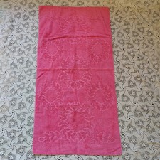 Vtg Cannon Bath Towel Hot Pink Sculptured 23x44 picture