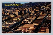 Hollywood CA-California, Aerial Of City Area, Antique, Vintage Souvenir Postcard picture