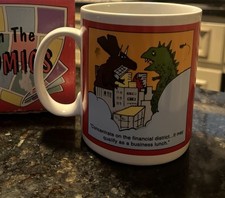 Vintage 1987 Dinosaur Mug June Sobel Standing Ovations WITH ORIGINAL BOX Rare picture