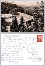 1972 Freudenstadt Black Forest Germany Winter Bärenschlößle Real Photo Postcard picture