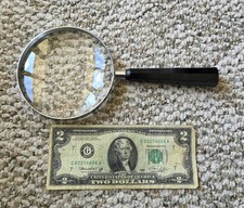 Vintage Bausch & Lomb OPT CO Reading Magnifying Glass 4