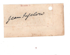 Jean Ingelow (1820-1897) Signed Clip / Autographed Writer, Poet picture