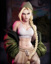 Cammy Street Fighter Resin Figure Pro Painted 1/6 Scale + Signed COA picture