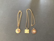 3 GM General Motors Employee Service Pendant Necklace Bracelet Lot 1/20 12k picture