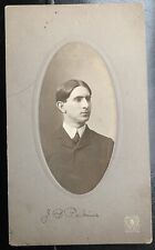 1890s-1900s Bowdoin Football James Perkins U Of M Transfer Signed Cabinet Card picture