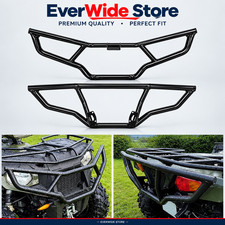 Front & Rear Brush Guard Bumper 2Pcs Compatible with 2014-2024 Polaris Sportsman picture