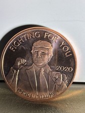 Donald Trump 2020 Fighting For You w/Presidential Seal 1 oz Copper picture