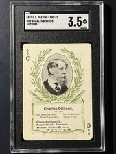 1897 Playing Card￼, Charles Dickens￼, SGG 3.5 - Authors picture