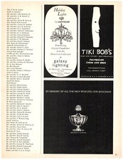 PRINT AD, 1966 Tiki Bob's Polynesian Chow & Grog Post & Taylor San Francisco 60s picture