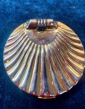 Vintage 1988 Estée Lauder Golden Shell Compact Ecru-01 Powder Puff Hong Kong picture