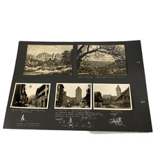 Vintage Ravensburg Germany Scrapbook Page B&W Photos Oberes Tor Veitsburg 11x14 picture