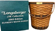 Longaberger JW Collection Banker’s Waste Basket 1989 in Original Box picture