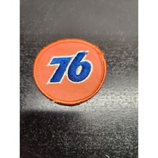Vintage Union 76 Orange & Blue Cloth Logo Patch - 2 Inches picture