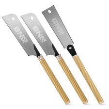 Alloy Steel Japanese Pull Saw Set Hand Saw 9in Blade Double Edge for Woodworking picture