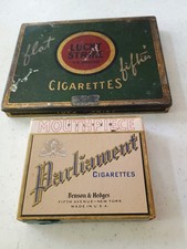 VINTAGE LUCKY STRIKE & PARLIAMENT EMPTY CIGARETTE CASE/BOX picture