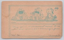 1907 Debel Comic Postcard Crying Babies Matrimonial Career Weyauwega WI picture
