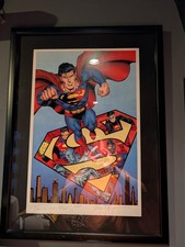 Reign of Supermen Brett Breeding Dan Jurgens WBSS Limited Edition Lithograph 150 picture