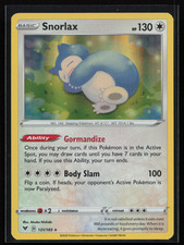 Snorlax 131/185 Holo Rare SWSH04: Vivid Voltage Holo NM picture