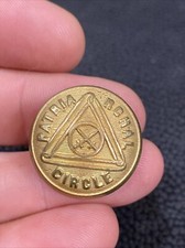 1881- 82 The Patriarchal Circle Fraternal Uniform Button MC LILLEY & CO COLUMBUS picture