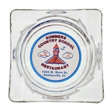 Vintage Marketing Ashtray / Summers Country School Restaurant / Shelbyville IL picture