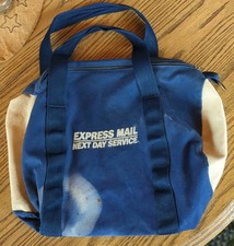 RARE Vintage Retired Express Mail Next Day Discontinued Canvas Duffle Bag picture