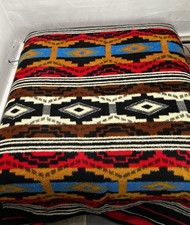 Vintage Biederlack Southwest Throw Blanket West Germany Western Aztec Camp picture