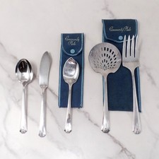 Vintage Oneida Community Plate Deauville Silver-plate Serving Pieces, set of 5 picture
