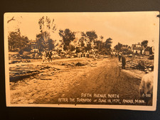 Tornado June 18, 1939. Anoka, MN Vintage Real Photo POSTCARD picture
