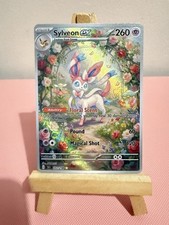 Sylveon Flower Garden Pokemon Card DISPLAY ART CARD With Floette Comfey picture